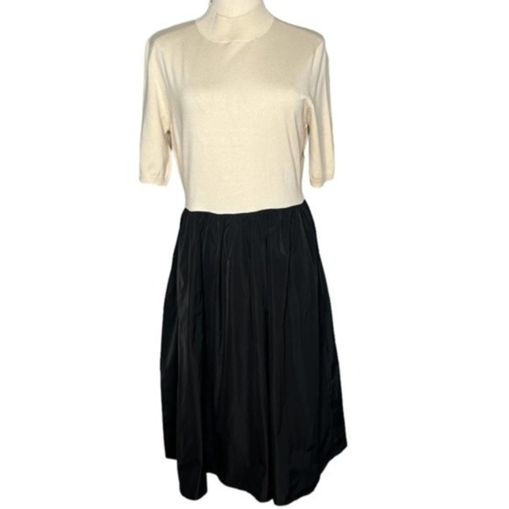 Vintage Calvin Klein‎ Drop Waist Silk Blend Taffeta Evening Dress Size Small